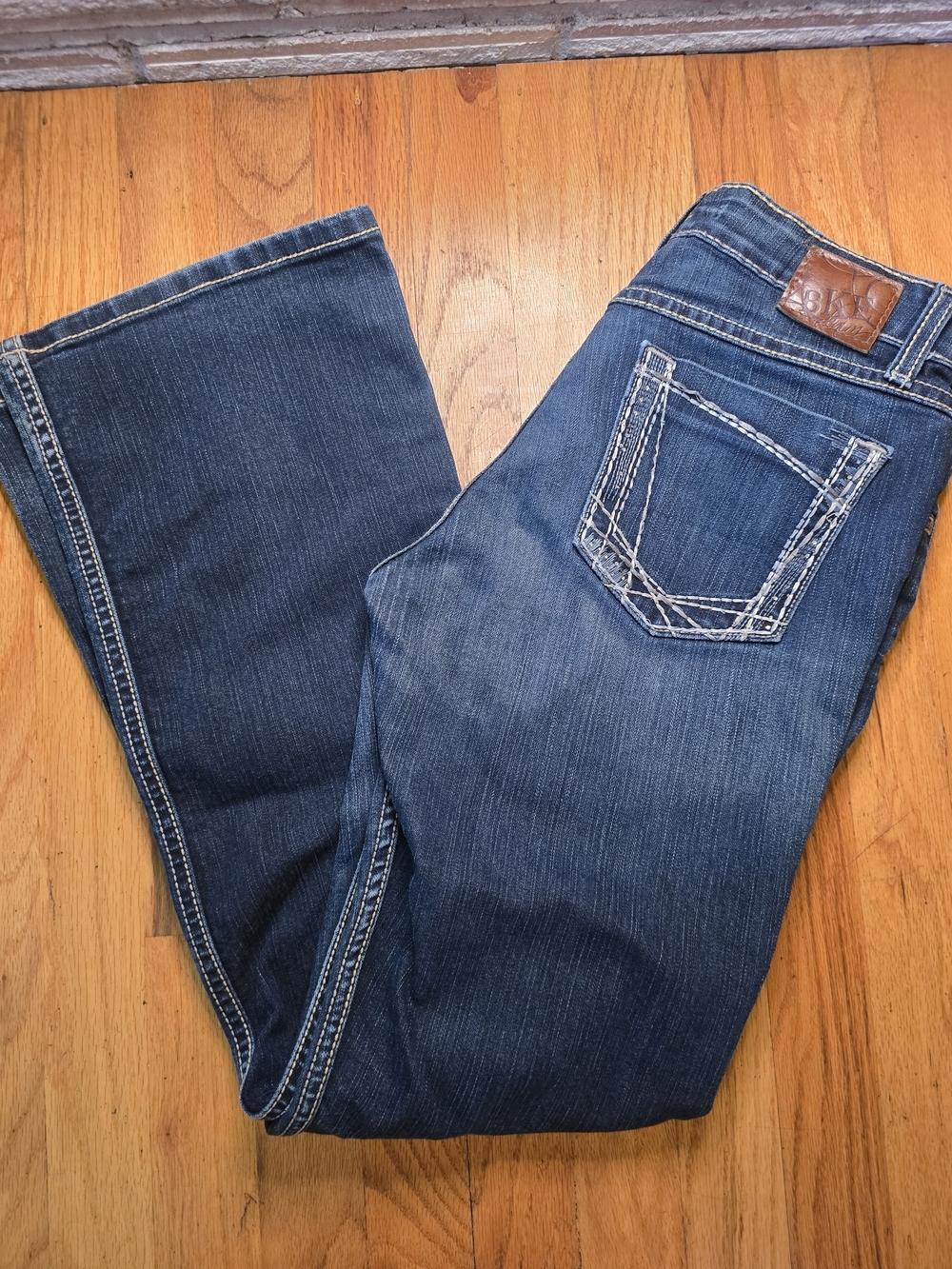 BKE Kate Women's Bootcut Jeans Dark Wash Stretch Denim Size 30 x 31.5